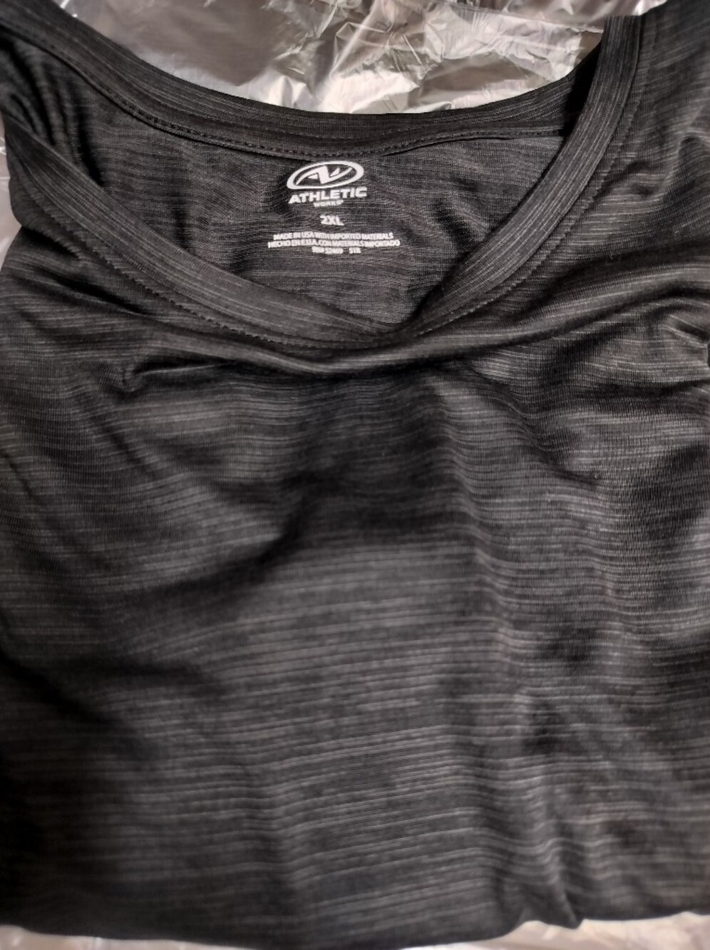 Athletic Works Driworks Quick Dry Tee Shirt Mens 2XL Short Sleeve Black NWT